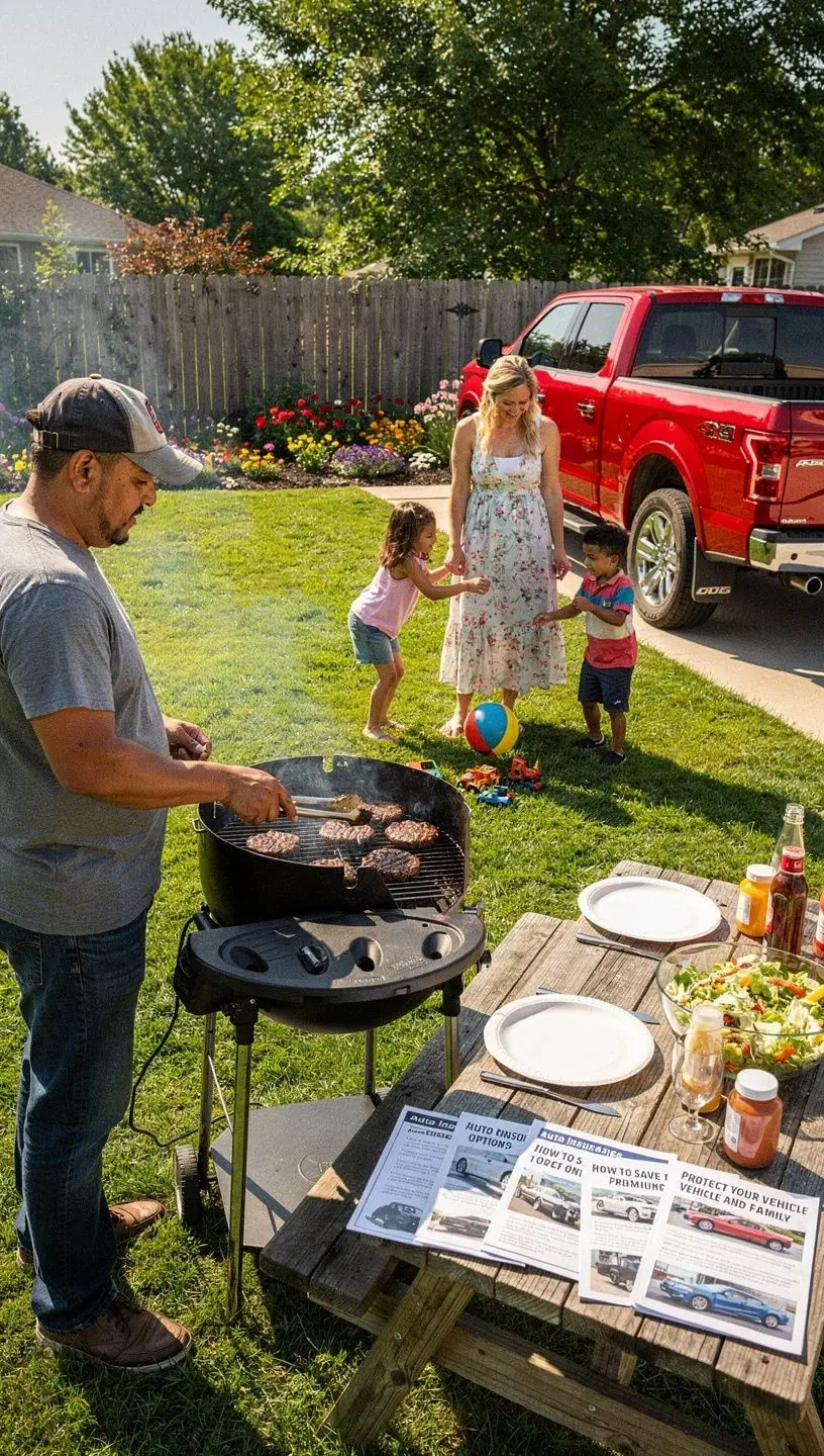 Иллюстрация, демонстрирующая важность выбора правильного полиса автострахования.
